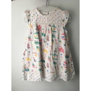 SOLD-Boden girls dress with circus print